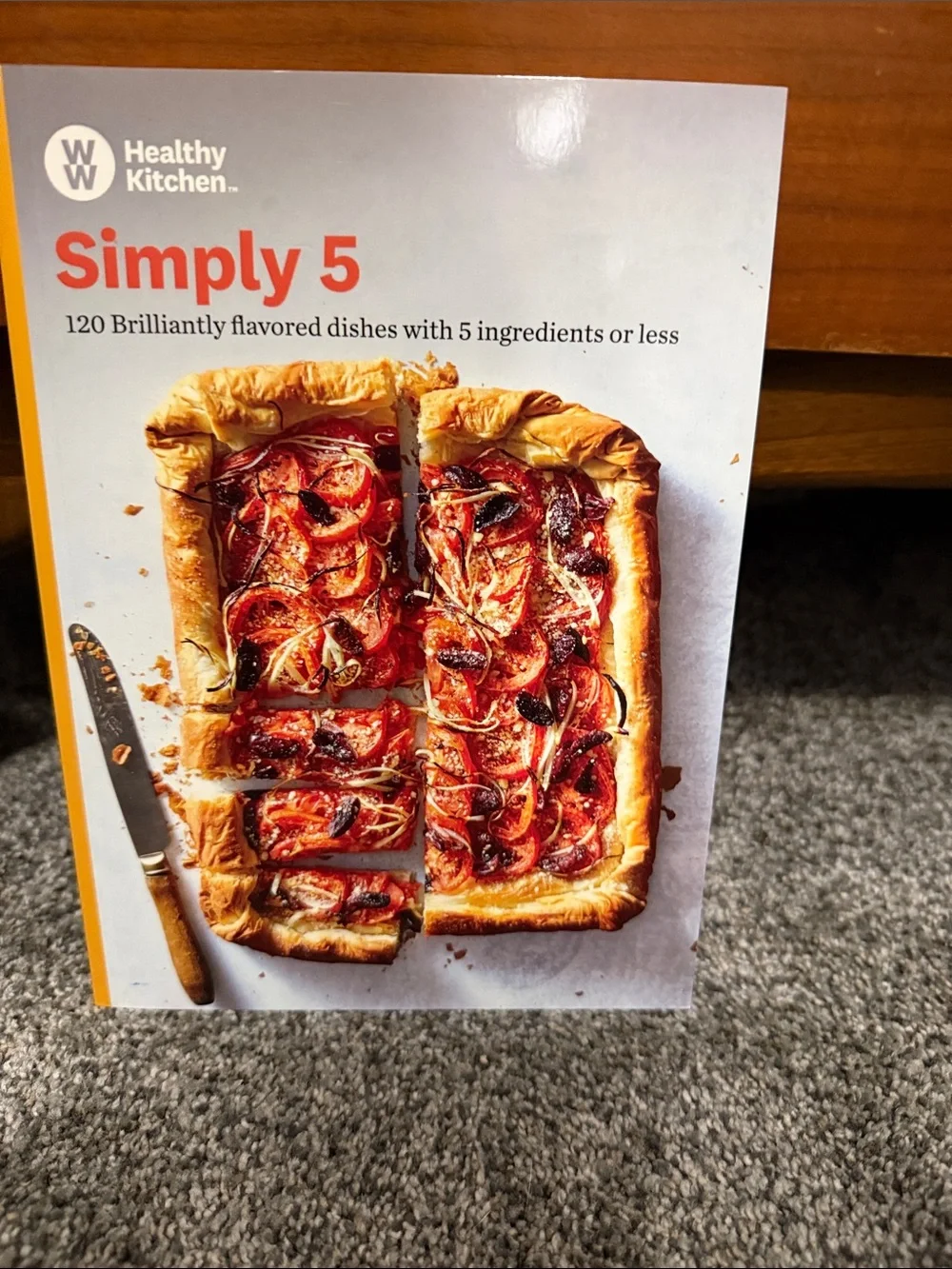 Simply 5 Cookbook - White and Orange Cover